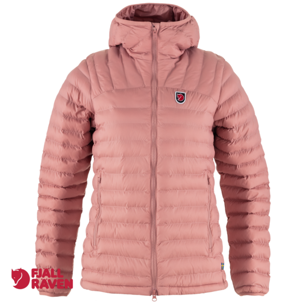 FJALL RAVEN-86120-LATT HOODIE W-DOUDOUNE FEMME-300 DUSTY-ROSE