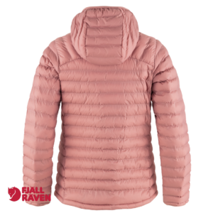 FJALL RAVEN-86120-LATT HOODIE W-DOUDOUNE FEMME-300 DUSTY-ROSE-DOS