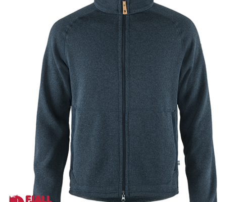 FJALL RAVEN-87317-OVIK FLEECE ZIP SWEATER-VESTE POLAIRE-HOMME-550 DARK NAVY-MARINE