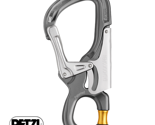 PETZL-M043AA00-EASHOOK OPEN-CONNECTEUR-GRIS JAUNE