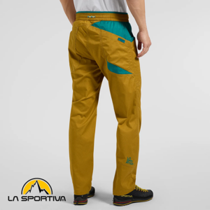 LA SPORTIVA-N67732733-BOLT PANT M-PANTALON D'ESCALADE-HOMME-SAVAN EVERGLADE-JAUNE-ARRIERE