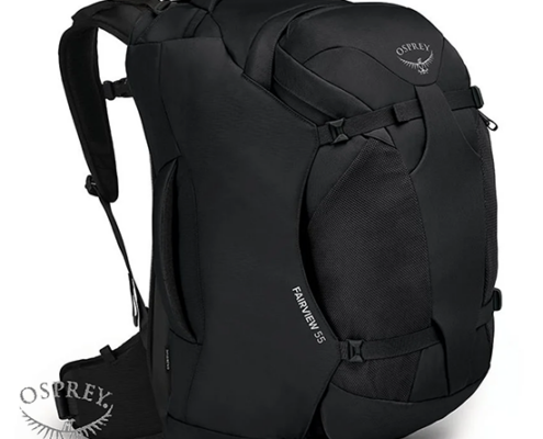 OSPREY-OP1222-FAIRVIEW 55-SAC DE VOYAGE ET DE RANDONNÉE-BLACK-NOIR