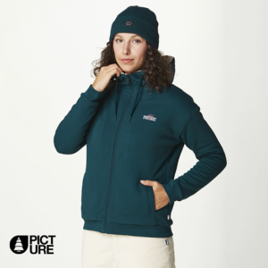 PICTURE-WSW0348-GLIMMA PLUSH Z HOODY-SWEAT ZIPPÉ À CAPUCHE-FEMME-A DEEP WATER-BLEU-FACE