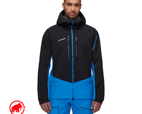 MAMMUT-1010-29810-TAISS PRO HS HOODED JACKET MEN-VESTE IMPERMÉABLE DE RANDONNÉE-HOMME-50592 GLACIER BLUE BLACK-BLEU