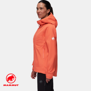 MAMMUT-1010-30161-CRATER IV HS HOODED JACKET-VESTE DE RANDONNÉE IMPERMÉABLE-FEMME-2280 PEACH-ORANGE-CÔTÉ