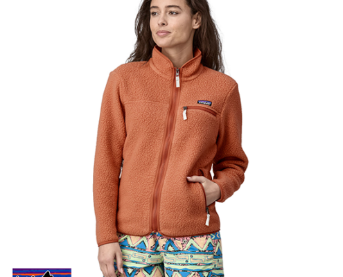 PATAGONIA-22795-W'S RETRO PILE FLEECE JACKET-VESTE POLAIRE-FEMME-SINY SIENNA CLAY-ORANGE-FACE