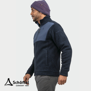 SCHOFFEL-24049-URBAN FLEECE JACKET STYLE CANTERBURRY-POLAIRE-HOMME-8820 BLEU-CÔTÉ