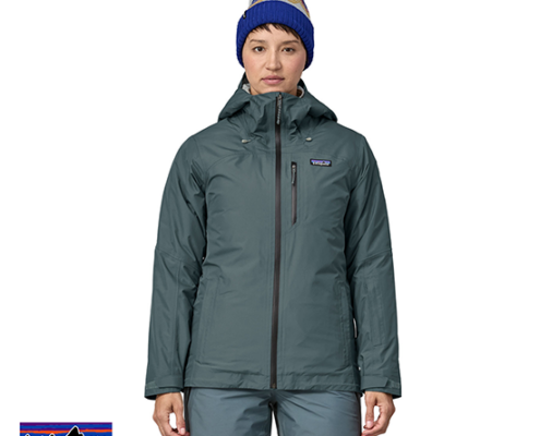 PATAGONIA-31200-W'S INSULATED POWDER TOWN SKI/SNOWBOARD JACKET-NUVG NOUVEAU GREEN-VERT