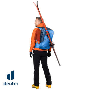 DEUTER-3303322-FREERIDER 30-SAC À DOS DE SKI-HOMME-NEPTUNE NIGHTBLUE-BLEU-PORTE SKIS DIAGONALE