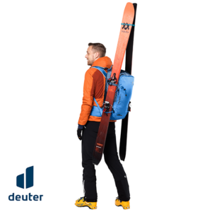 DEUTER-3303322-FREERIDER 30-SAC À DOS DE SKI-HOMME-NEPTUNE NIGHTBLUE-BLEU-PORT SKIS CÔTÉ