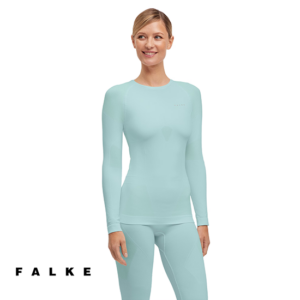 FALKE-39161-TEE-SHIRT WARM MANCHES LONGUES-FEMME-7439 JADE-BLEU-FACE