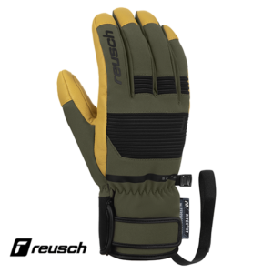 REUSCH-6201216-ANDY R-TEX XT-GANTS DE SKI-HOMME-5490 OLIVE CAMEL-VERT-DESSUS