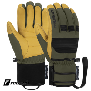 REUSCH-6201216-ANDY R-TEX XT-GANTS DE SKI-HOMME-5490 OLIVE CAMEL-VERT