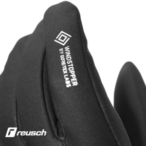 REUSCH-6420025-VERSA WINDSTOPPER-GANTS HOMME-702 BLACK SILVER-NOIR-DOIGT