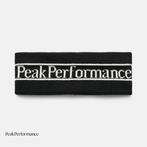 PEAK PERFORMANCE-G77782150-POW HEADBAND-BANDEAU-BLACK-NOIR-LOGO