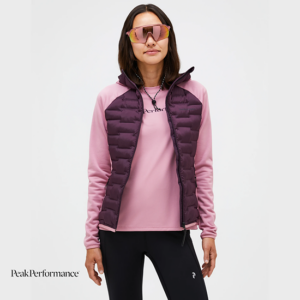 PEAK PERFORMANCE-G79448090-ARGON HYBRID HOOD-VESTE HYBRIDE DE RANDONNÉE-FEMME-MYSTIC PURPLE-VIOLET-FACE