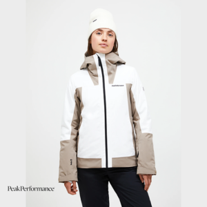 PEAK PERFORMANCE-G79822030-RIDER TECH INSULATED JACKET-VESTE DE SKI-FEMME-OFFWHITE AVIDE BEIGE-BLANC-FACE