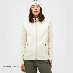 PEAK PERFORMANCE-RIDER ZIP JACKET-VESTE POLAIRE-FEMME-SAND FOG-BEIGE-FACE