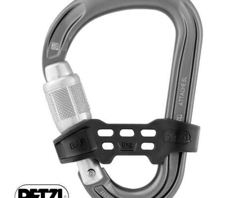 PETZL-M038CA00-ATTACHE BAR-MOUSQUETON-GRIS