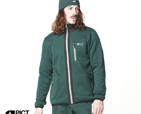 PICTURE-SMT0139-DAUWY FZ FLEECE-VESTE POLAIRE-HOMME-PONDEROSA PINE-VERT