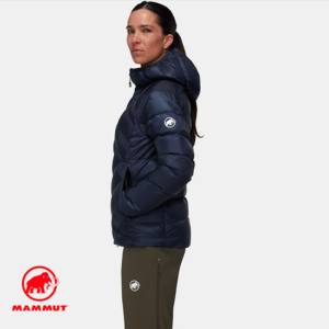 MAMMUT-1013-03290-TAISS IN HOODED JACKET W-DOUDOUNE DUVET-FEMME-MARINE-CÔTÉ