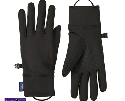 PATAGONIA-34561-R1 DAILY TOUCHSCREEN GLOVES-GANTS TACTILES-BLK BLAKC-NOIR