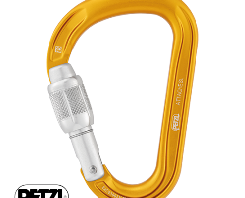 PETZL-M038AA00-ATTACHE SCREW LOCK-MOUSQUETON-JAUNE