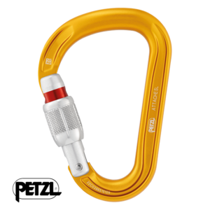 PETZL-M038AA00-ATTACHE SCREW LOCK-MOUSQUETON-JAUNE-MARQUAGE