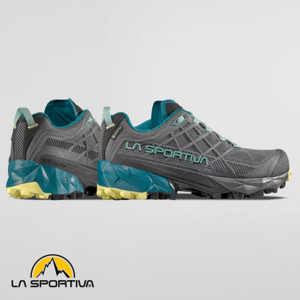 LA SPORTIVA-44I900734-AKYRA II GTX WOMAN-CHAUSSURES DE RANDONNÉE-FEMME-CARBON JUNIPER-GRIS