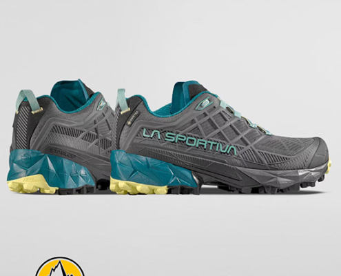 LA SPORTIVA-44I900734-AKYRA II GTX WOMAN-CHAUSSURES DE RANDONNÉE-FEMME-CARBON JUNIPER-GRIS