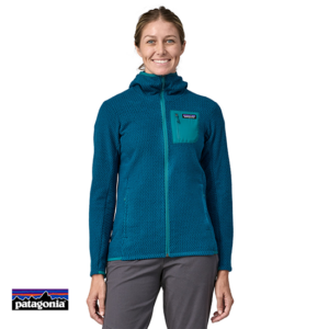 PATAGONIA-40260-R1 AIR FULL ZIP POLAIRE A CAPUCHE-LMBE LAGOM BLUE-BLEU