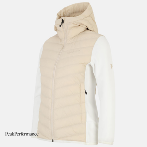 PEAK PERFORMANCE-G79928040-W FROST DOWN HYBRID HOOD-VESTE DE RANDONNÉE-FEMME-SAND FOG OFF WHITE-BEIGE