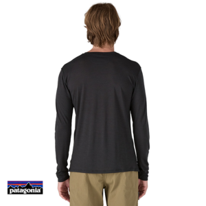 PATAGONIA-CAPCOOL GRAPHIC TEE-SHIRT MANCHES LONGUES-HEBK HEADER BLACK-NOIR-DOS