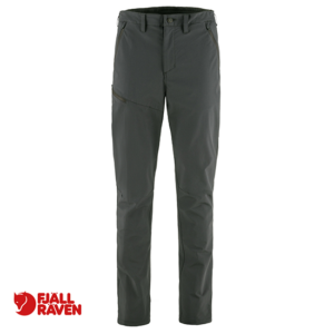 FJALL RAVEN-12200163-ABISKO TRAIL STRETCH TROUSERS-PANTALON DE RANDONNÉE-HOMME-030 DARK GREY-GRIS-FACE