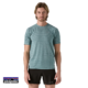 PATAGONIA-23565-M'S RIDGE FLOW RUNNING SHIRT-TEE-SHIRT DE RANDONNÉE-WLDB WETLAND BLUE-BLEU