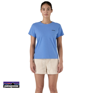 PATAGONIA-37567-W'S P-6 LOGO RESPONSIBILI-TEE-TEE SHIRT FEMME-ABNB ABUNDANT BLUE-BLEU