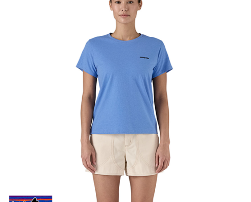 PATAGONIA-37567-W'S P-6 LOGO RESPONSIBILI-TEE-TEE SHIRT FEMME-ABNB ABUNDANT BLUE-BLEU