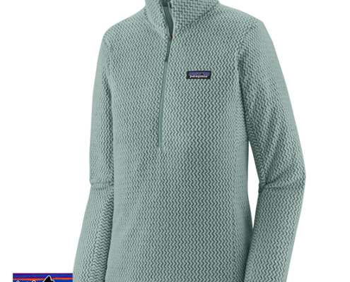 PATAGONIA-40250-R1 AIR NECK POLAIRE 1/4 ZIP-TMBL-THERMAL BLUE-BLEU