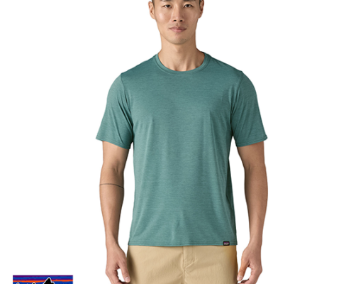 PATAGONIA-45215-M'S CAP COOL DAILY-TEE-SHIRT RANDONNEE HOMME-WTLX WETLAND BLUE LIGHT WETLAND BLUE X DYE-BLEU