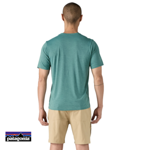 PATAGONIA-45215-M'S CAP COOL DAILY-TEE-SHIRT RANDONNEE HOMME-WTLX WETLAND BLUE LIGHT WETLAND BLUE X DYE-BLEU-DOS