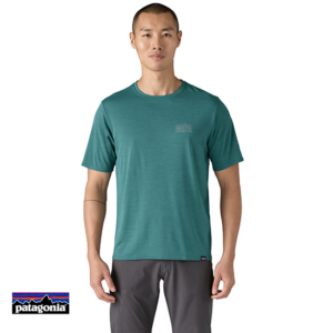 PATAGONIA-45235-M'S CAP COOL DAILY GRAPHIC SHIRT-TEE SHIRT DE RANDONNEE-HOMME-SWLX STRATASPIRE BLUE-BLEU