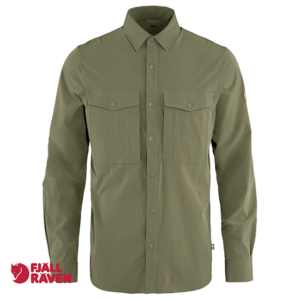 FJALL RAVEN-87939-ABISKO TREKKING SHIRT-CHEMISE DE RANDONNÉE-HOMME-622 LIGHT OLIVE-VERT