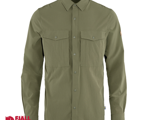 FJALL RAVEN-87939-ABISKO TREKKING SHIRT-CHEMISE DE RANDONNÉE-HOMME-622 LIGHT OLIVE-VERT