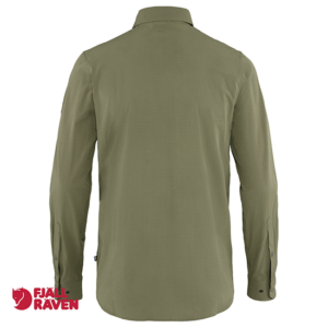 FJALL RAVEN-87939-ABISKO TREKKING SHIRT-CHEMISE DE RANDONNÉE-HOMME-622 LIGHT OLIVE-VERT-DOS