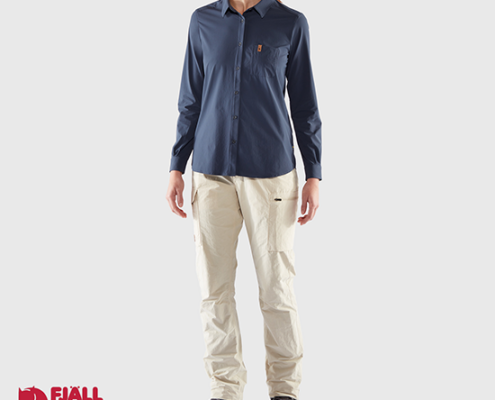 FJALL RAVEN-89980-CHEMISE OVIK LITE FEMME-560 NAVY-MARINE
