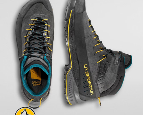 LA SPORTIVA-ZFAS047G00E3-TX4 EVO MID GTX-CHAUSSURES DE RANDONNÉE-HOMME-CARBON BAMBOO-GRIS