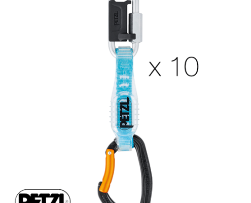 PETZL-M060EA00-DJINN STEEL AXESS-PACK DE 10 DÉGAINES