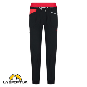 LA SPORTIVA-O62999402-MANTRA PANT-PANTALON D'ESCALADE-FEMME-BLACK HIBISCUS-NOIR