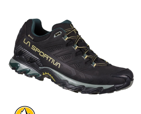 LA SPORTIVA-ZFHS130K00N1-ULTRA RAPTOR II LEATHER WIDE GTX-CHAUSSURES DE RANDONNÉE-HOMME-BLACK CEDAR-NOIR
