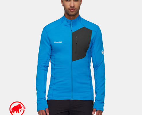 MAMMUT-1014-04550-TAISS LIGHT ML JACKET M-VESTE POLAIRE-HOMME-50592 GLACIER BLUE BLACK-BLEU